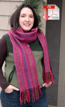 Chill Chaser Woven Scarf  Pattern Download