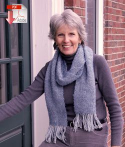 Frosted Elegance Scarf  Pattern download