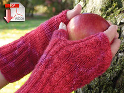 Endless Ruby Mitts - DK/Light Weight - Pattern download