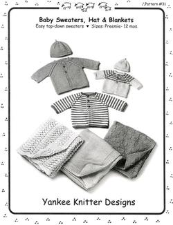 Baby Sweaters, Hats and Blankets - Yankee Knitter  - Pattern download