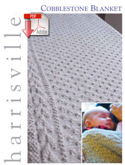 Cobblestone Blanket  Pattern download Harrisville Designs