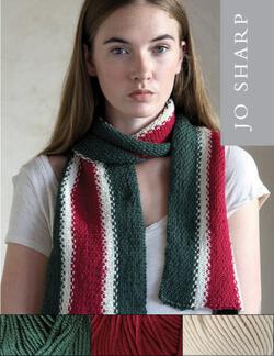 Jo Sharp Old School Scarf Kit  Green or Red