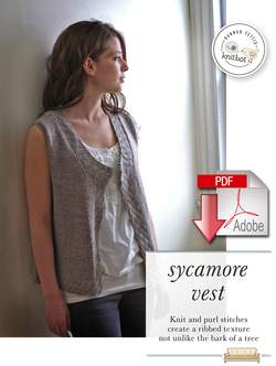 Knitbot Sycamore Vest  Pattern download