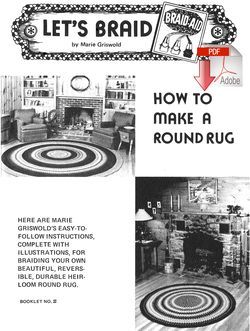 How to Make a Braided  Round Rug  Pattern download