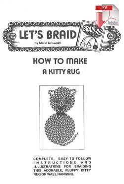 How to Make a Braided Kitty Rug  Pattern download
