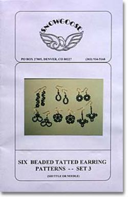 Beaded Tatted Earrings Set 3