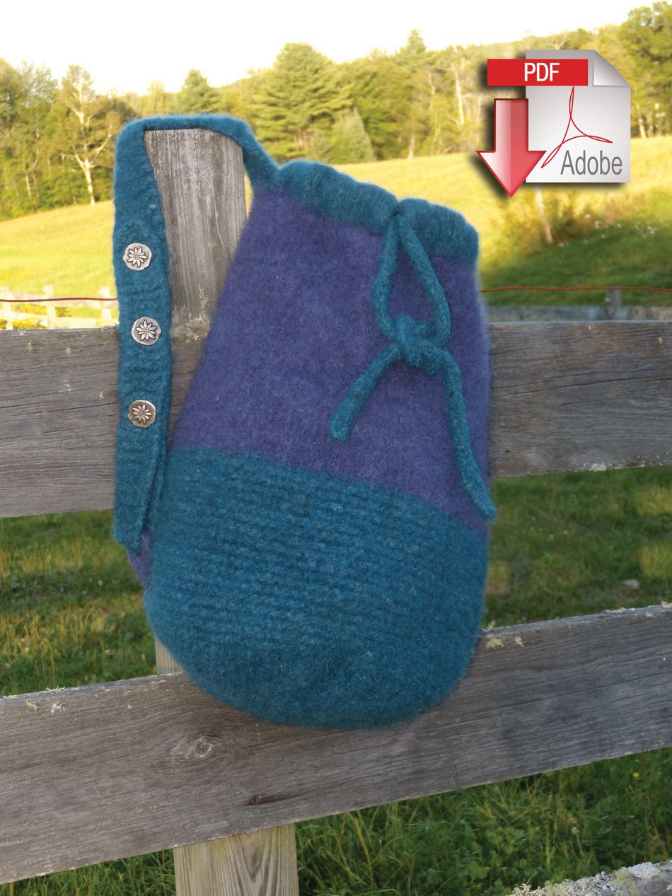 Knitting Patterns Penobscot Bay Felted Bag  Pattern download