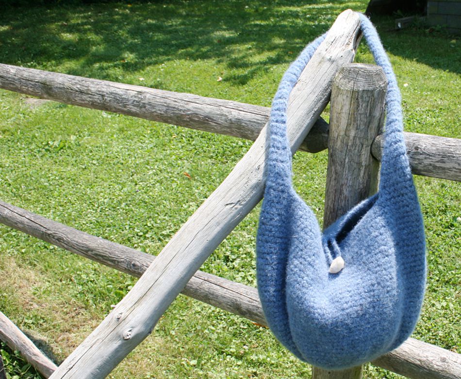 Crochet Patterns Crochet Felted Satchel  Geo Rug Wool