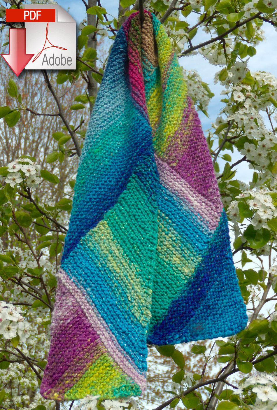 Knitting Patterns MultiDirectional Scarf  Noro Taiyo  Pattern download