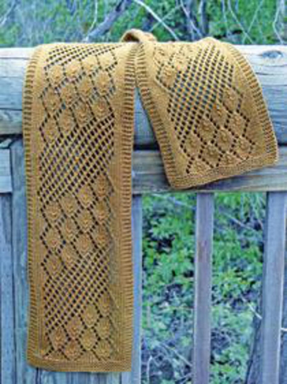 Knitting Patterns Streaming Leaves Scarf