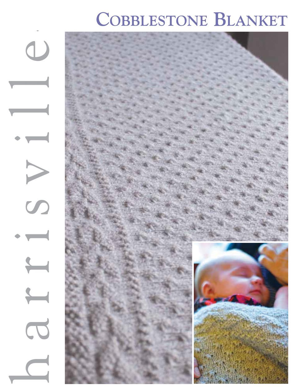 Knitting Patterns Cobblestone Blanket Harrisville Designs