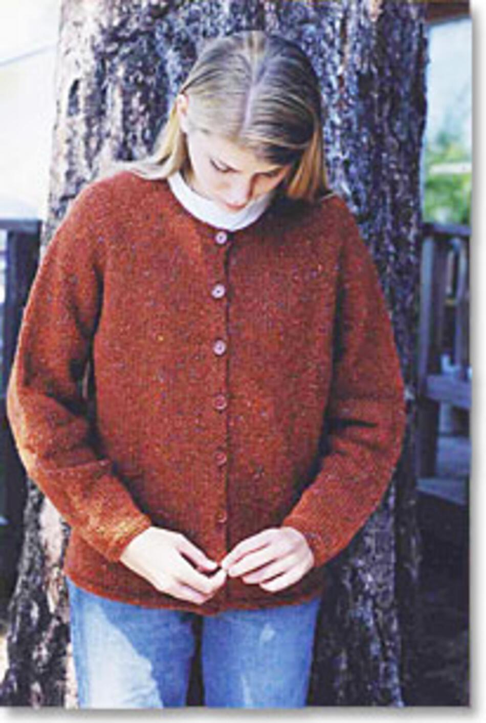 Knitting Patterns Neck Down Cardigan by Knitting Pure and Simple