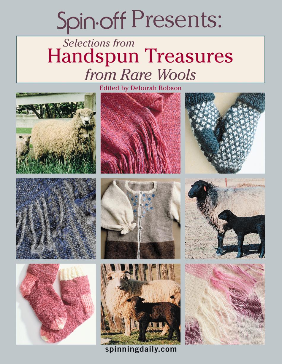 Spinning Books Spin Off Presents Selections from Handspun Treasures from Rare Wools   eBook Printed Copy