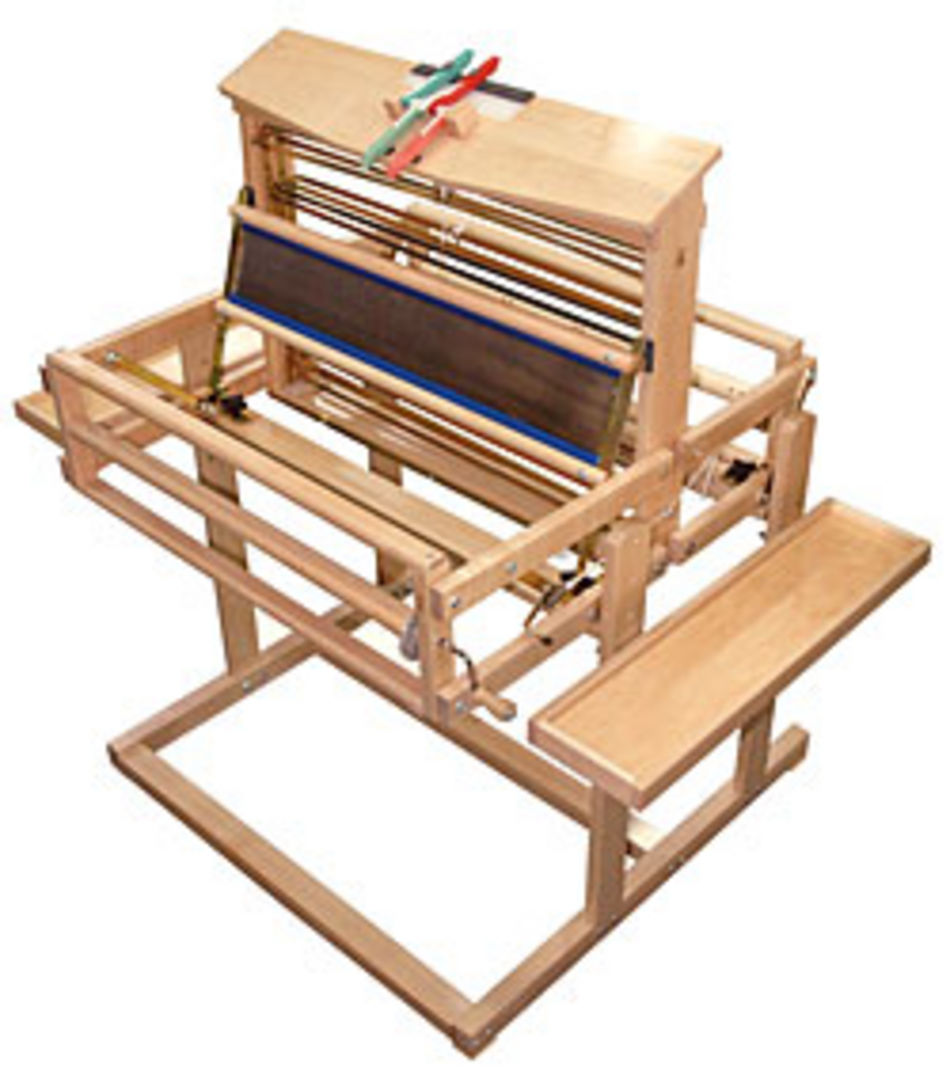 Weaving Equipment Leclerc Stand with Side Shelves for Voyageur or Dorothy 24quot 4 or 8 shaft no Treadles