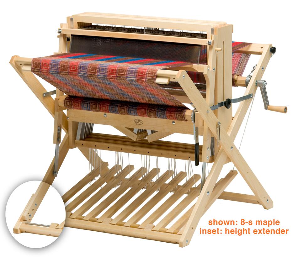 Weaving Equipment Schacht 26quot Baby Wolf Loom 4shaft 4Now 4Later wHeight Extenders Maple