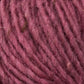 Close-up image of a textured ball of Halcyon Geo Rug Wool in a rich maroon color, showing its fibers and twists in detail. The yarn appears soft and woolly, suggesting it is suitable for knitting or crocheting projects, much like the quality you'd expect from Caledonian Dye Works.