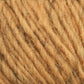 A close-up of several thick, twisted strands of orange-brown Halcyon Geo Rug Wool by Caledonian Dye Works. The texture appears soft and slightly fuzzy, with small fibers and threads protruding from the main strands. The yarn is tightly wound and arranged in parallel lines.