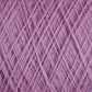 Close-up image of light purple JaggerSpun Maine Line 3/8 Yarn Mini-cone by Jagger Brothers, Inc., showing an intricate, crisscrossed pattern of threads. The texture appears soft and fuzzy, with the worsted spun yarn strands tightly intertwined.