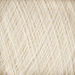 A close-up image of JaggerSpun Maine Line 2/8 Yarn | Mini-cone by Jagger Brothers, Inc. reveals intricate patterns of tightly interwoven light cream-colored fibers. The soft and slightly fuzzy texture suggests this worsted spun yarn is ideal for knitting or weaving delicate textiles.