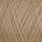 A close-up image of Jagger Brothers, Inc.'s JaggerSpun Maine Line 2/8 Yarn | Mini-cone in beige. The strands are tightly wound and crisscross in an intricate pattern, creating a textured appearance ideal for knitting. The image highlights the fibrous and detailed surface of this worsted spun yarn.