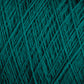 Close-up image of JaggerSpun Maine Line 2/8 Yarn in teal, arranged in a crisscross pattern. The texture appears soft and slightly fluffy, characteristic of worsted spun yarn by Jagger Brothers, Inc., with a rich, deep color that adds a sense of warmth and coziness perfect for knitting projects.