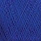 A close-up of Jagger Brothers, Inc.'s JaggerSpun Maine Line 2/8 Yarn in a rich deep blue color, wound in a crisscross pattern. The yarn exhibits a soft and slightly fuzzy texture with fine individual fibers intertwined tightly, capturing the intricate details of the thread.