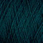 A close-up image of teal-colored JaggerSpun Maine Line 2/20 Yarn wound into a dense, textured ball or spool. The tight interweaving of the yarns from Jagger Brothers, Inc. creates an intricate pattern of crisscrossing strands. The texture and color are prominent, highlighting the softness and richness of the medium-grade wool.