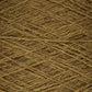 Close-up image of Jagger Brothers, Inc. JaggerSpun Heather 2/8 Mini-cone yarns. The brown, worsted spun wool fibers are tightly wound and have a slightly rough texture, with visible strands interwoven in a crisscross pattern.