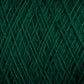 Close-up view of JaggerSpun Zephyr Wool-Silk 2/18 Yarn in dark green, showing a detailed crisscrossing pattern of the strands. The texture is soft with a slight sheen. Made from luxurious Australian superfine merino wool by Jagger Brothers, Inc., the fibers are tightly woven, creating an intricate and orderly arrangement.