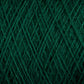 Close-up of JaggerSpun Zephyr Wool-Silk 2/18 Yarn in dark green, revealing the intricate crisscross pattern of the fibers. The texture appears soft and fuzzy, perfect for knitting or crocheting. The image highlights the detailed weave and rich color of this luxurious yarn from Jagger Brothers, Inc.