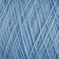 Close-up image of light blue JaggerSpun Zephyr Wool-Silk 2/18 Yarn | Large Cone from Jagger Brothers, Inc., wound together, creating a dense and textured pattern of interlaced threads. The strands, made from a luxurious blend of Australian merino wool and silk, are soft and fibrous, showcasing the intricate details and fluffy appearance.