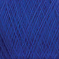 A close-up image of Jagger Brothers, Inc.'s JaggerSpun Zephyr Wool-Silk 2/18 Yarn in deep blue. The yarn, wound tightly on a large cone, crisscrosses in multiple overlapping layers, creating a textured and intricate pattern. The vibrant blue color stands out prominently, showcasing its premium silk quality.