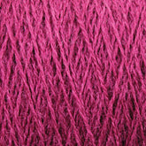 Close-up of bright pink JaggerSpun Zephyr Wool-Silk 2/18 Yarn by Jagger Brothers, Inc., showcasing the detailed texture and intertwined fibers. Made from luxurious Australian merino wool and silk blend, the image highlights the intricate pattern and individual strands of the yarn, giving a sense of its thickness and softness.