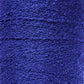 Close-up texture of a roll of Maurice Brassard Cotton Bouclé Yarn | Tube. The yarn appears tightly wound with visible fibers and a slightly rough surface, showcasing a rich, vibrant blue hue ideal for weaving cotton projects.