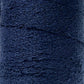 Close-up image of a spool of Maurice Brassard's Cotton Bouclé Yarn in dark navy blue. The texture of the yarn is clearly visible, showcasing a tightly wound, slightly uneven surface. This creation appears thick and sturdy, perfect for intricate weaving projects.