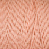 Close-up of light pink **Cotton Carpet Warp 8/4** yarn wound in tight strands. The **Great Northern Weaving** yarn appears smooth and uniform, highlighting its soft texture and subtle color variations.