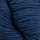 Close-up image of dark blue, durable Happy Feet Sock Yarn by Plymouth Yarn Co. The fibers are braided together in a thick, twisted pattern, showcasing detailed texture and a slightly fuzzy surface. This premium superwash Merino wool is perfect for adding comfort and luxury to every project.