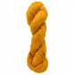 A twisted skein of Jade Sapphire Cashmere 2-Ply in golden yellow, reminiscent of hand-dyed colors, rests against a white background.