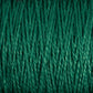 Close-up of tightly wound, green yarn from Supreme Corp's 3/2 Pearl Cotton Yarn | Large Cone. The texture reveals individual strands interwoven to create a dense and uniform pattern. This mercerized cotton yarn appears soft, with a slight sheen that reflects light, making it a versatile choice for various projects.