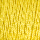 Close-up image of yellow strands of Supreme Corp's 3/2 Pearl Cotton Yarn (Large Cone) tightly aligned in a parallel arrangement, showcasing the texture and color detail of the fibers.