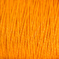 A close-up image of the 3/2 Pearl Cotton Yarn from Supreme Corp reveals strands of mercerized cotton yarn tightly wound together, creating a textured surface with visible twists and fibers. The vibrant orange color stands out, giving a warm and lively appearance.