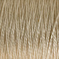 A close-up image of the 3/2 Pearl Cotton Yarn | Large Cone from Supreme Corp showcases tightly wound beige fibers with a slightly shiny texture. The thread is neatly aligned, highlighting its even and smooth surface along with subtle color variations.