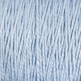 Close-up view of Supreme Corp's 3/2 Pearl Cotton Yarn in pale blue, featuring tightly wound, vertically aligned strands with a textured mercerized finish. The fibers exhibit a subtle glossy sheen, creating a soft and delicate appearance ideal for knitting or crochet projects.