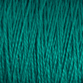 Close-up of the Supreme Corp 3/2 Pearl Cotton Yarn | Mini-cone in a turquoise hue. The texture reveals numerous parallel threads tightly wound together, forming a soft and intricate pattern ideal for knitting and crocheting.