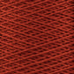 Close-up of a spool of Supreme Corp's 5/2 Pearl Cotton Yarn in red, showcasing the tightly packed crisscross pattern of the threads. The texture appears soft and slightly fuzzy, with a deep rich hue. The image highlights the intricate details and uniformity, making it perfect for delicate weaving projects.