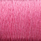 Close-up texture of Supreme Corp's 5/2 Pearl Cotton Yarn | Large Cone in pink, showing the tightly wound strands in detail.