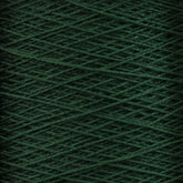 Close-up of Supreme Corp.'s 10/2 Pearl Cotton Yarn in a dark green hue, wound tightly in a criss-cross pattern. The fibrous texture and intricate overlap of threads are beautifully showcased. This colorfast yarn offers a rich, vibrant appearance, ideal for knitting or crochet projects with premium Pearl Cotton quality.