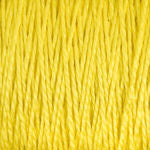 Close-up image of bright yellow 10/2 Pearl Cotton Yarn from Supreme Corp., intricately twisted and neatly wound together, showcasing the detailed texture and individual fibers.