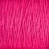 Close-up of Supreme Corp.'s 10/2 Pearl Cotton Yarn in bright pink, tightly wound together in multiple parallel lines. The texture appears smooth with a subtle sheen reflecting light, highlighting the fibers. This colorfast and vibrant pink is uniform throughout the versatile large cone yarn.