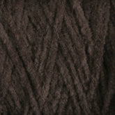 Close-up of Casco Bay Cotton Chenille yarn strands arranged in a crisscross pattern, creating a soft and textured appearance. The fibers appear thick and plush, suitable for knitting or crocheting cozy garments or accessories. Halcyon Yarn offers this luxurious large cone for your crafting needs.